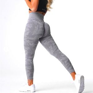 NVGTN seamless light gray camo leggings